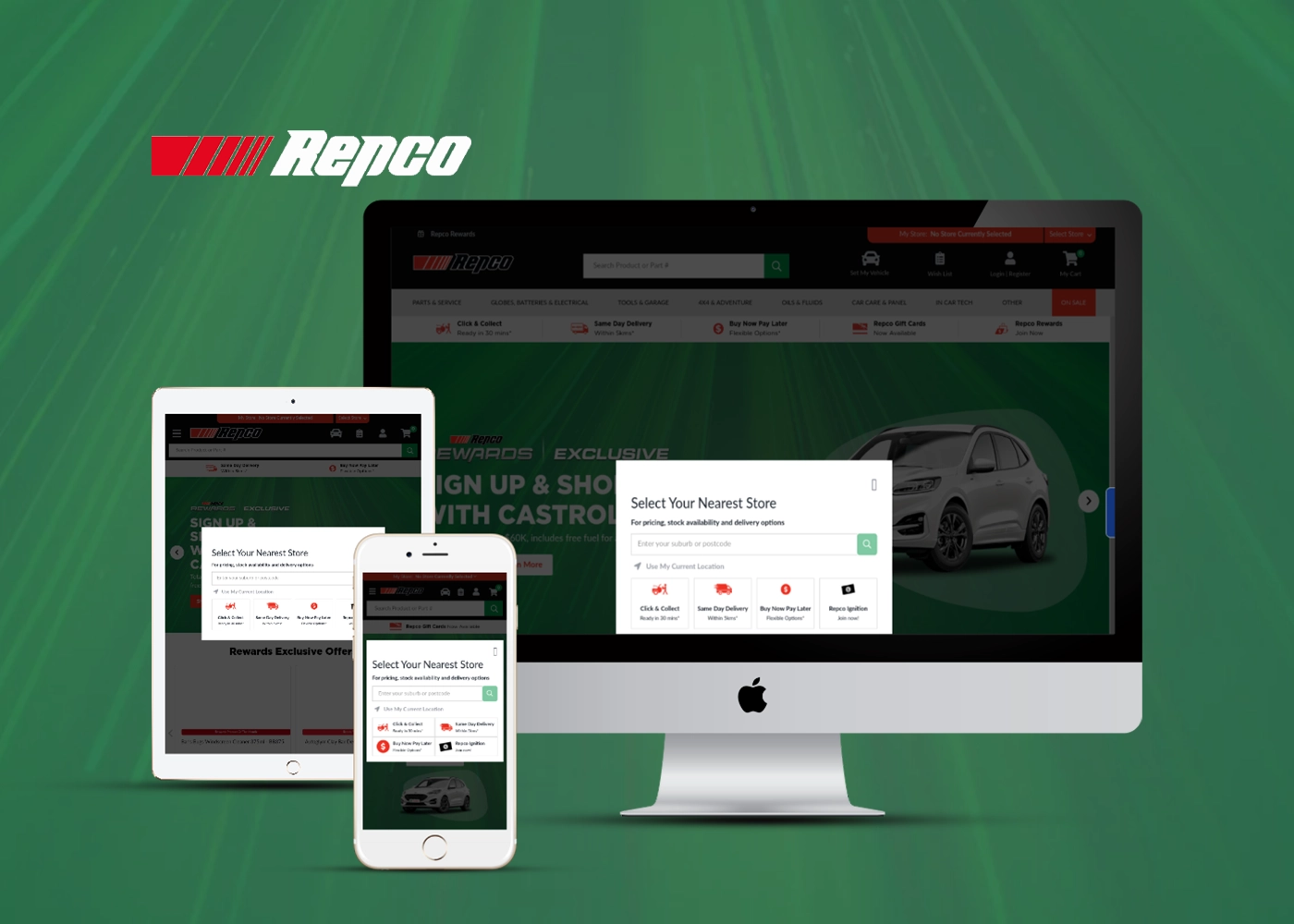 repco - ecommerce web design and development services